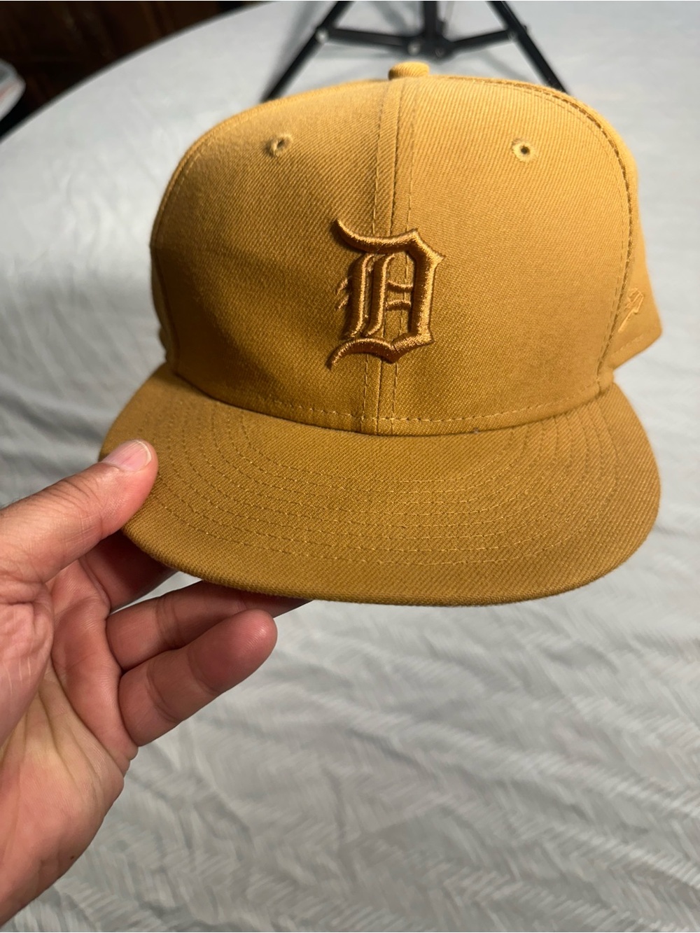 New Era Detroit Tigers 59Fifty fitted Snapback Hat - Mustard Gold